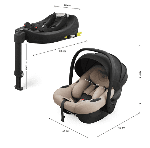 Kinderkraft Babyschale I-LITE Beige mit ENDURA SAFE Basisstation Kinderkraft Babyschale I-LITE Beige mit ENDURA SAFE Basisstation