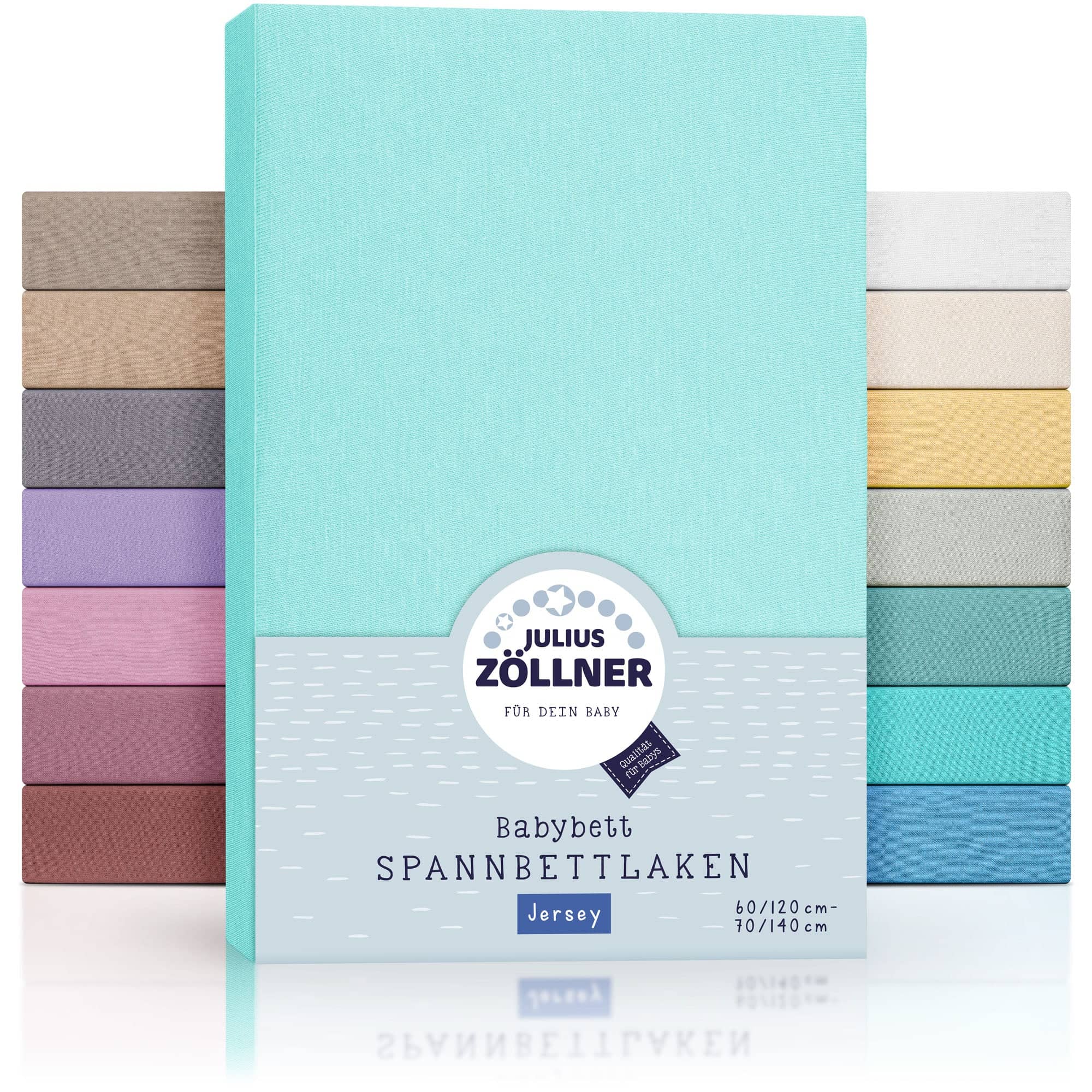 Zöllner Jersey Spannbetttuch Kinderbett 60/120 - 70/140 - mint Zöllner Jersey Spannbetttuch Kinderbett 60/120 - 70/140 - mint