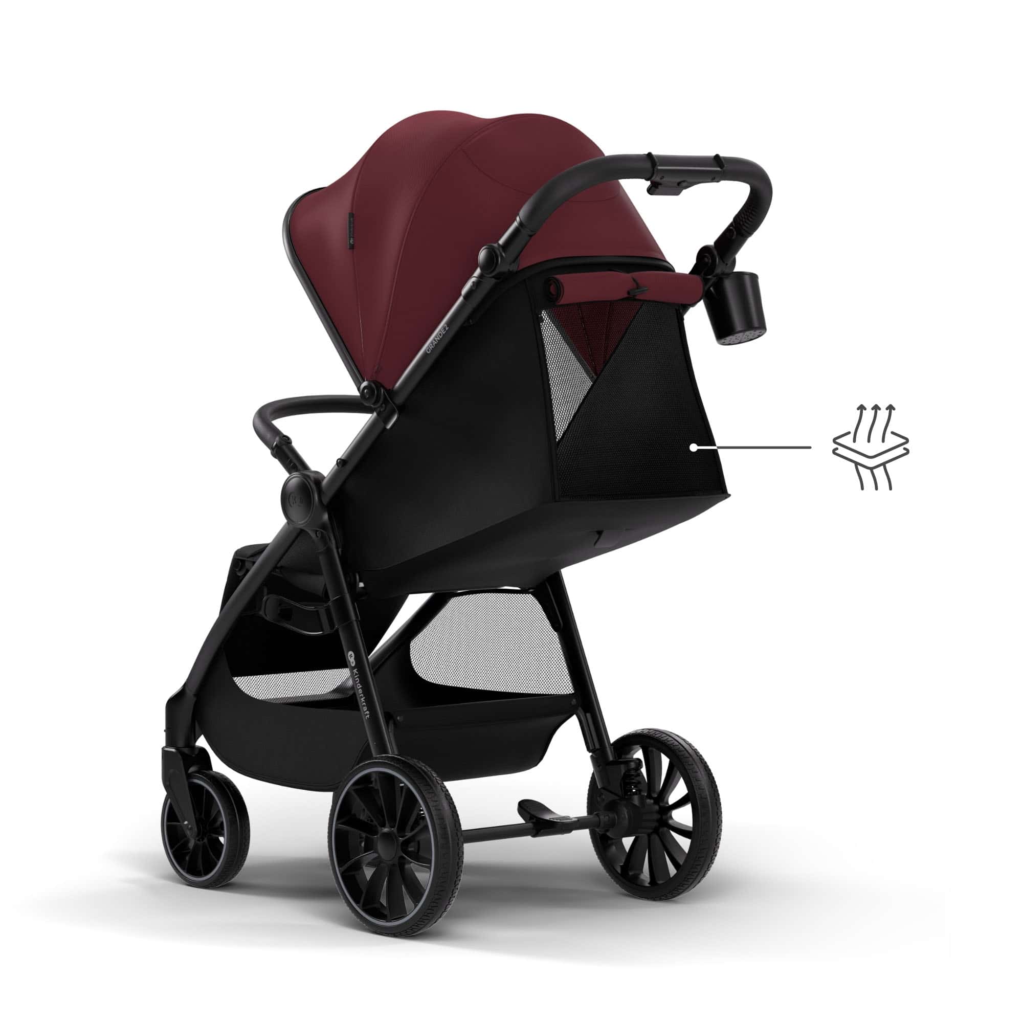 Kinderkraft Buggy GRANDE 2 Burgund