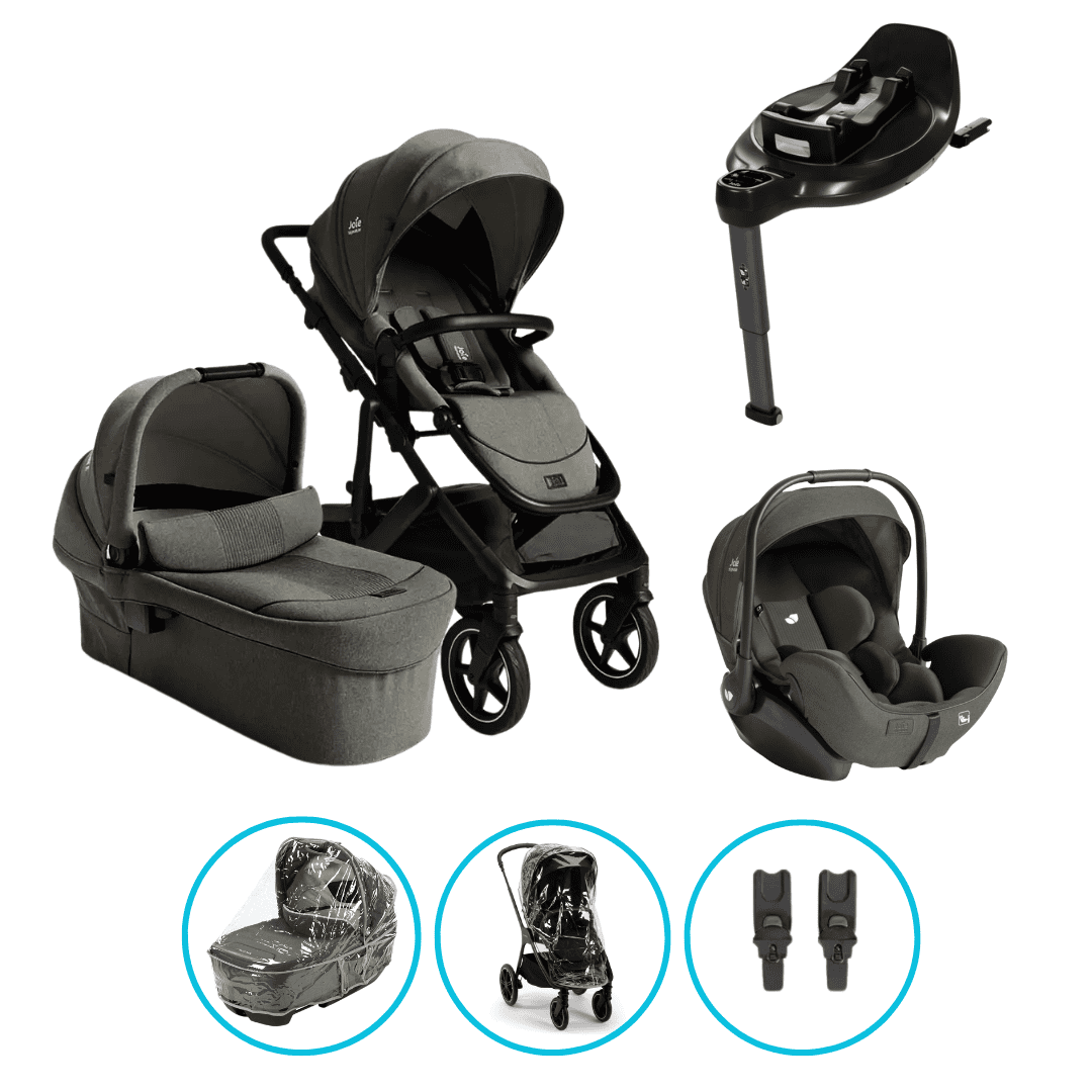 Joie Signature Vinca 4in 1 Kinderwagen Set Evergreen inkl. i-Level Pro Evergreen + Base Encore