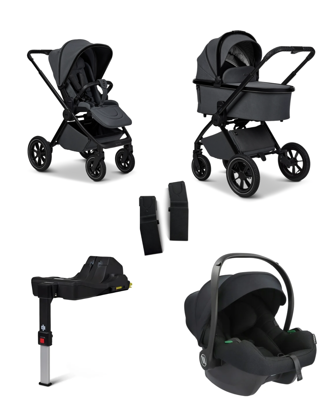 Moon GIO+ 2025 Anthra 4in1 Set mit Cosmo 2.0, Moon BASE & GIO+ Adapter 2025