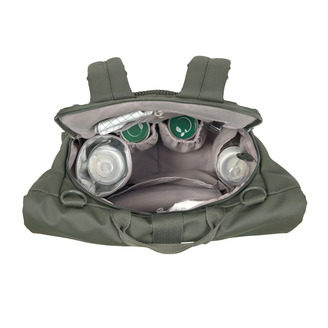 Lässig Wickelrucksack - Rolltop Backpack Olive