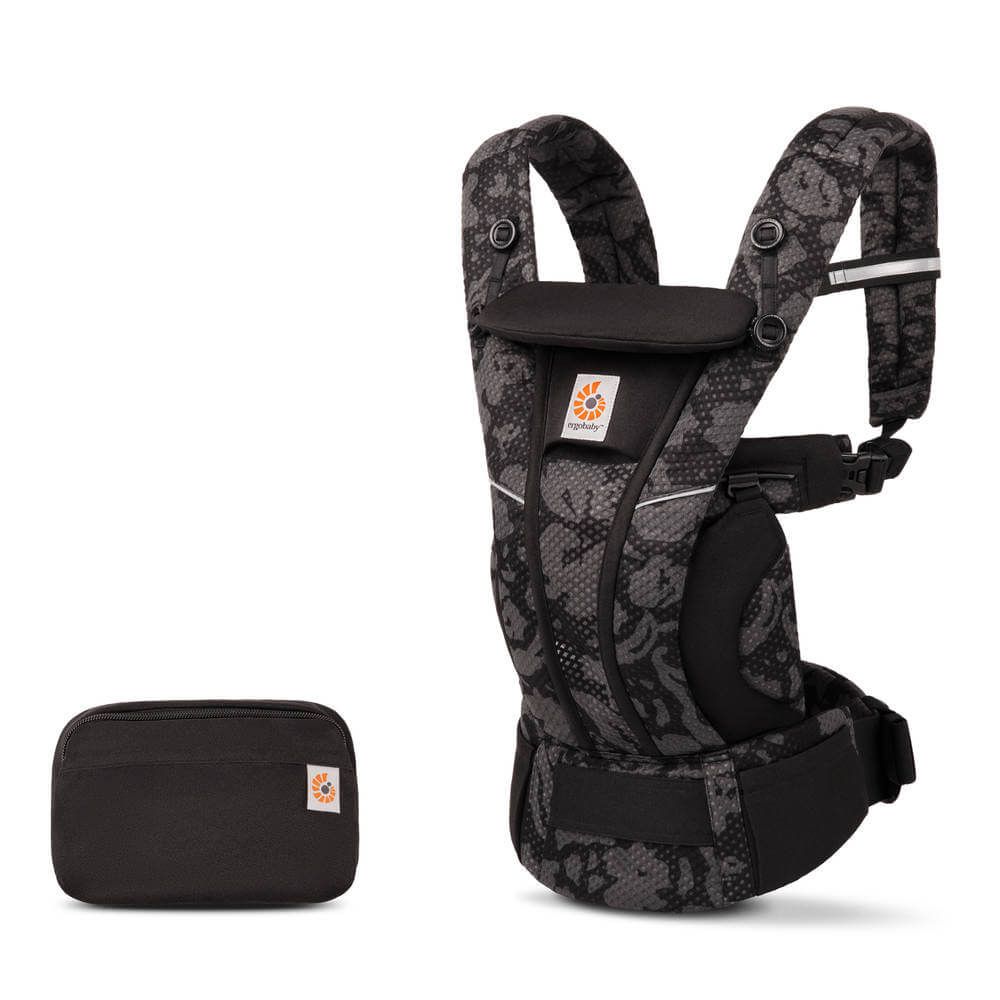 Ergobaby Omni Breeze Onyx Blooms - Bauchtrage Ergobaby Omni Breeze Onyx Blooms - Bauchtrage