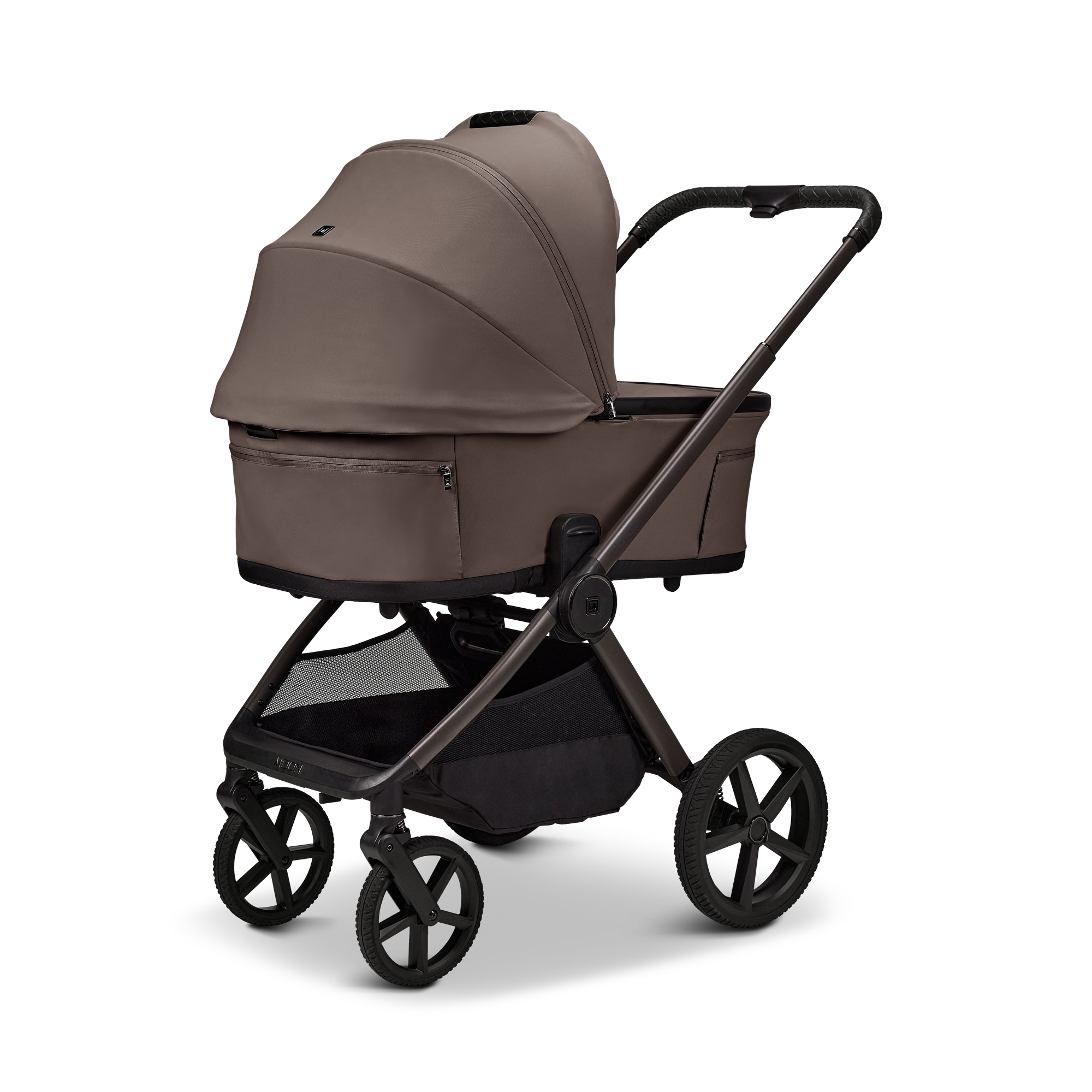 Moon GIO Fold Kombikinderwagen Greige mit Lightweight-Rädern