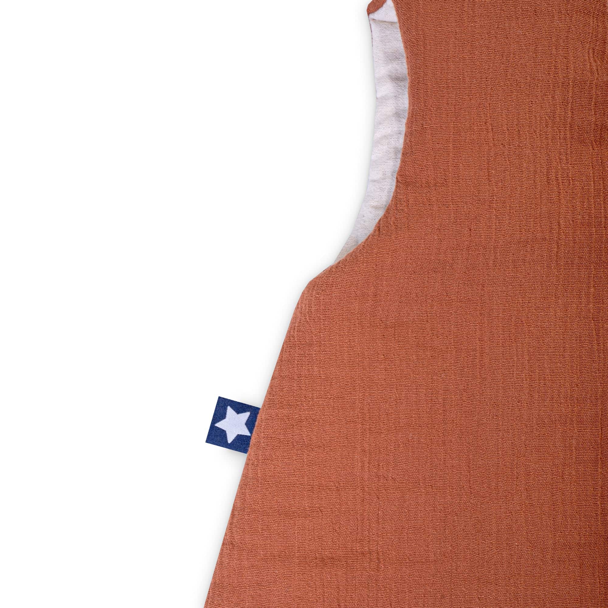 Zöllner Jumper - Schlafsack Rost - gefütterter Musselin 92 Zöllner Jumper - Schlafsack Rost - gefütterter Musselin 92