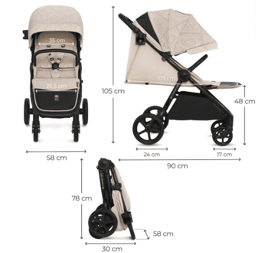 Kinderkraft x BIZUU Mitzy Buggy whisper dune