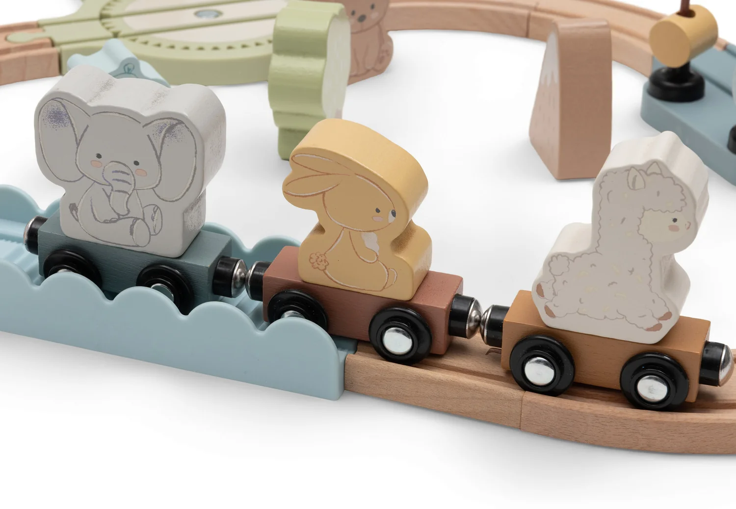 Jollein Holz-Eisenbahnset Jollies