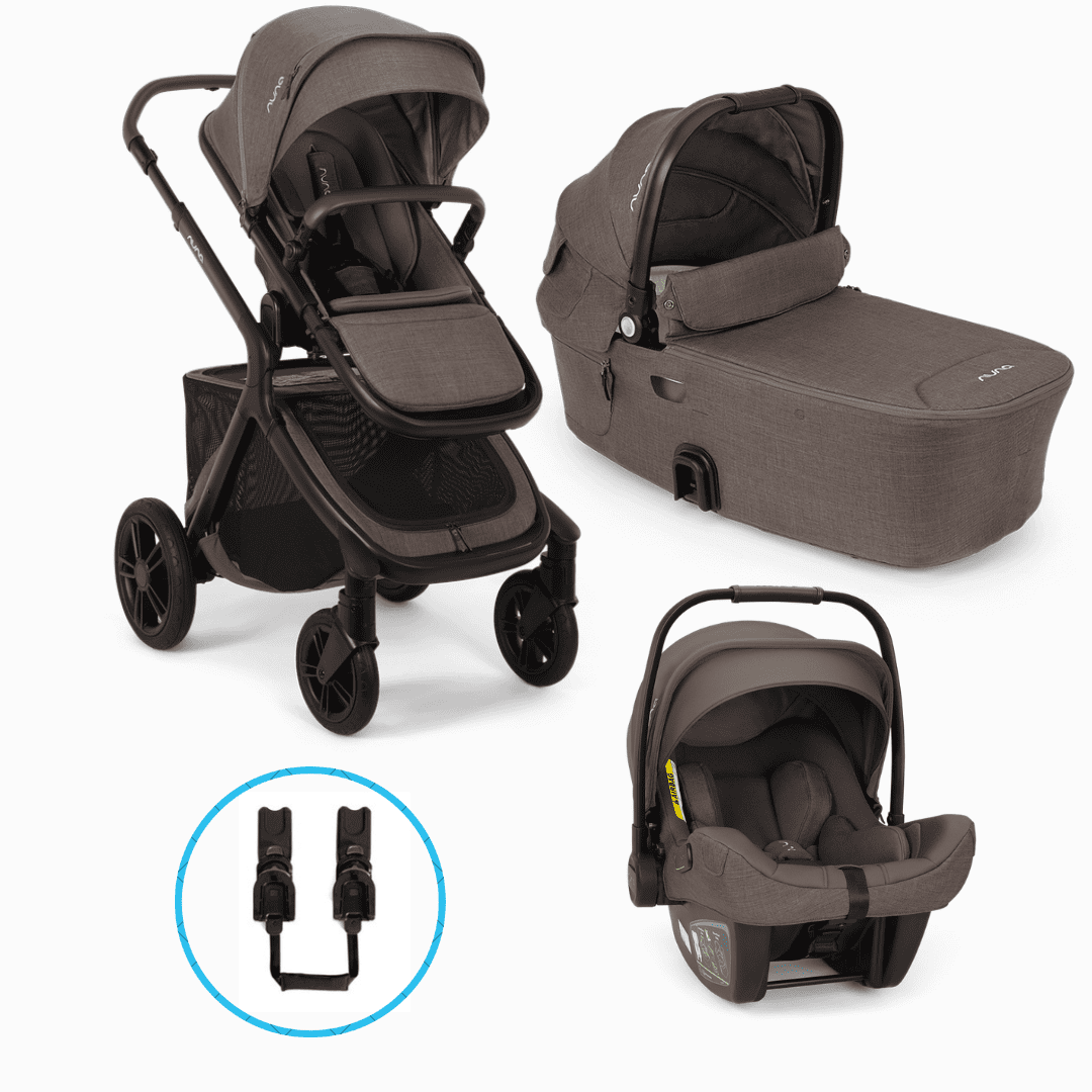 Nuna Demi Icon 4in1 Kinderwagen-Set Chestnut inkl. Pipa next Chestnut