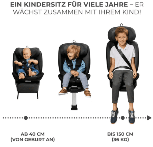 Kinderkraft Autositz I-360 i-Size schwarz Kinderkraft Autositz I-360 i-Size schwarz