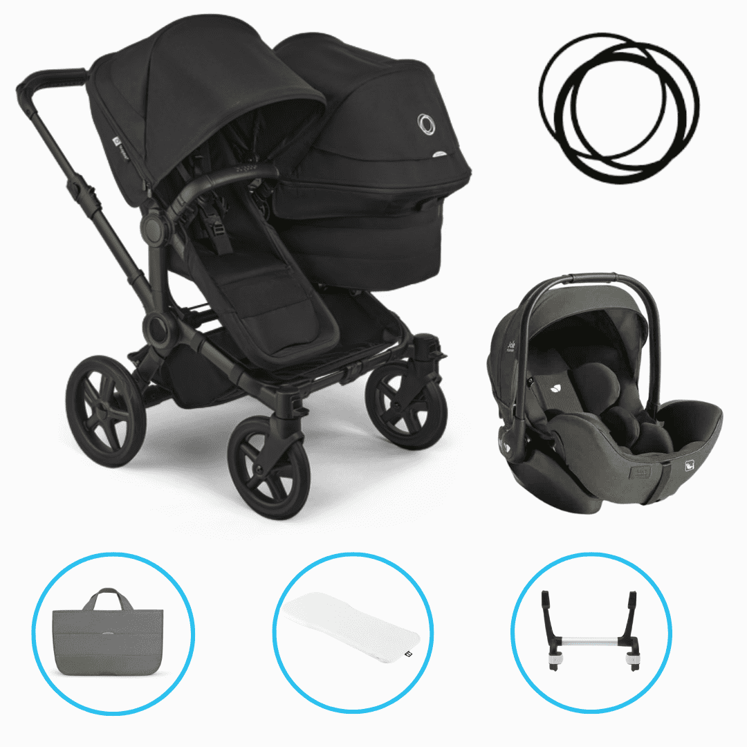 Bugaboo Donkey 6 Duo 3in1 Set Heritage Black inkl. i-Level Pro Evergreen