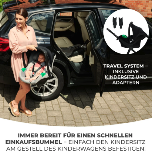 Kinderkraft Kombikinderwagen 3in1 NEWLY schwarz Kinderkraft Kombikinderwagen 3in1 NEWLY schwarz
