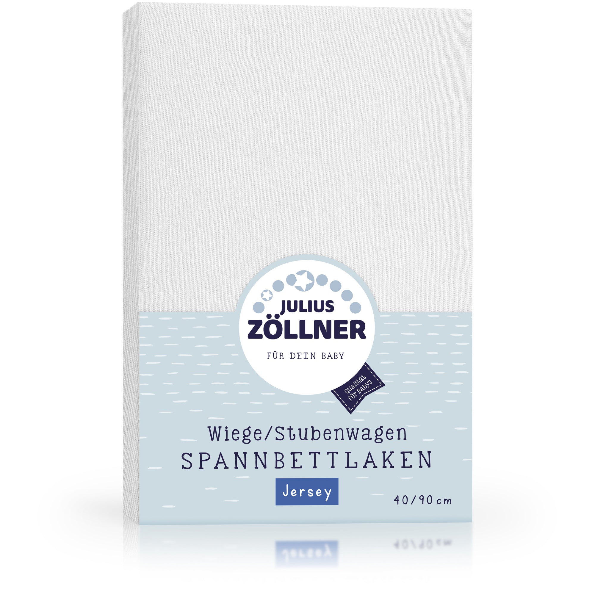 Zöllner Jersey Spannbetttuch Wiege/Stubenwagen 90/40 - weiß Zöllner Jersey Spannbetttuch Wiege/Stubenwagen 90/40 - weiß