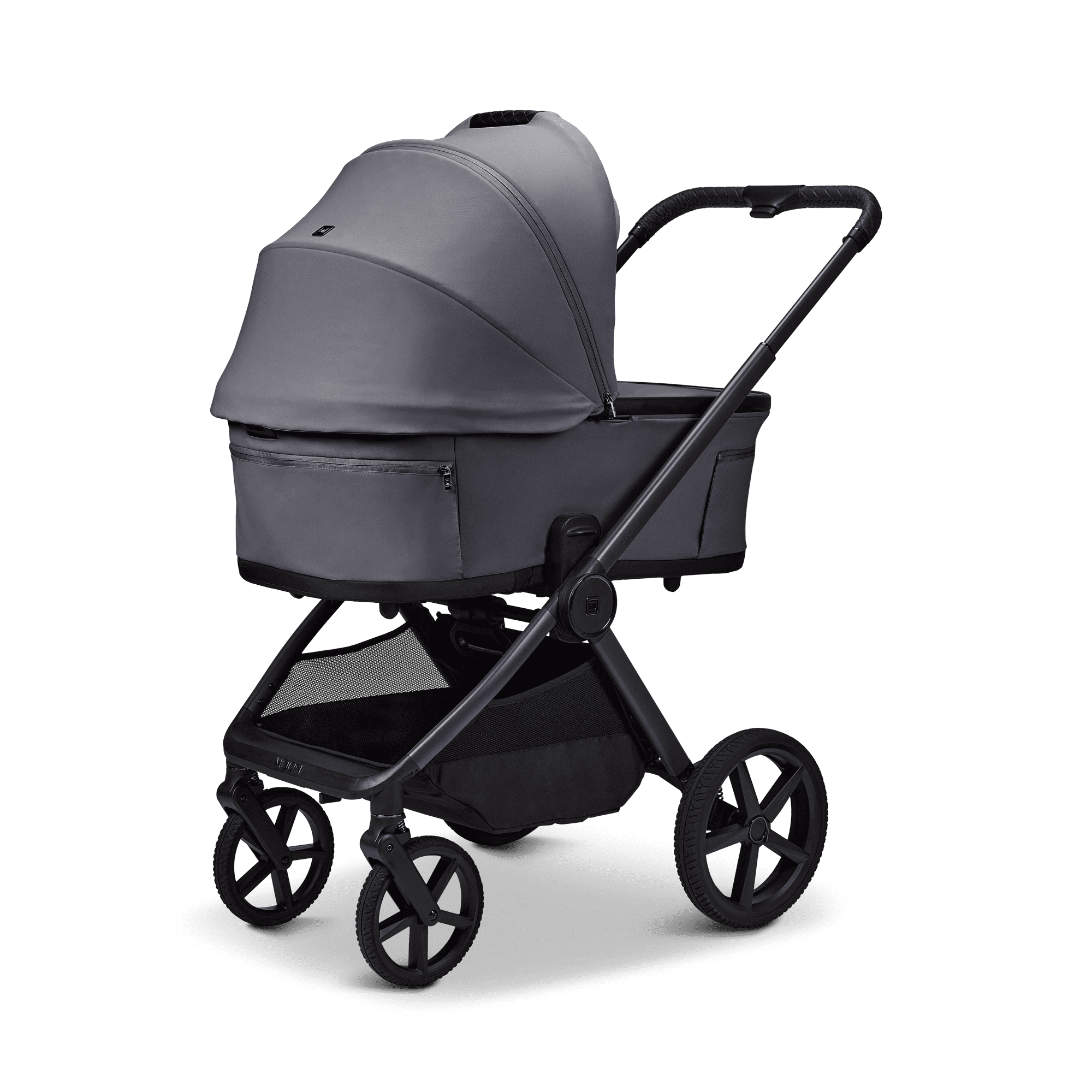 Moon GIO Fold 3in 1 Kombikinderwagen Graphite mit Babyschale Cosmo 2.0 und Lightweight-Rädern