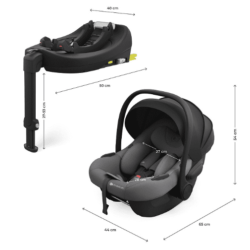 Kinderkraft Babyschale I-LITE Grau mit ENDURA SAFE Basisstation Kinderkraft Babyschale I-LITE Grau mit ENDURA SAFE Basisstation