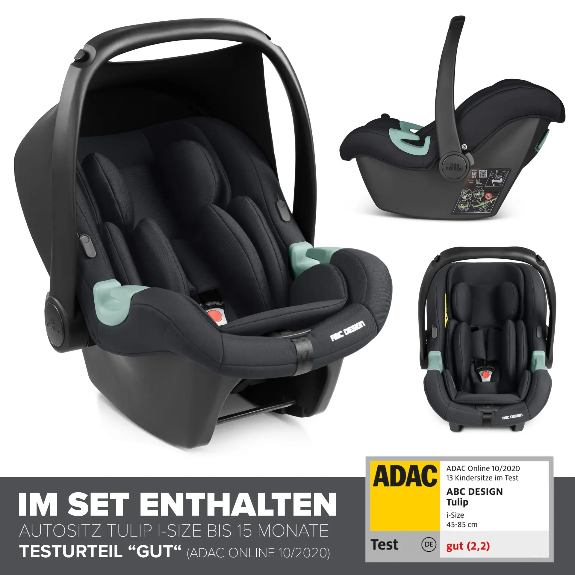 ABC Design City Life All in One Set inkl. Isofix Base Root - Nature