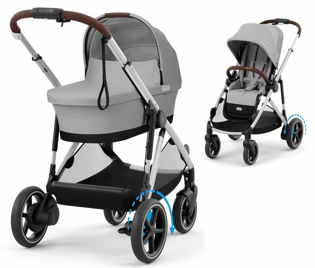 CYBEX e Gazelle S Kombikinderwagen 2in1 Stone Grey CYBEX e Gazelle S Kombikinderwagen 2in1 Stone Grey