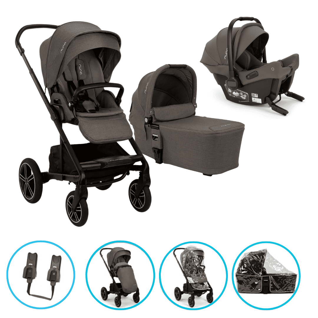 Nuna MIXX next 3in1 Kinderwagen Set inkl. Pipa Urbn und gratis Zubehör