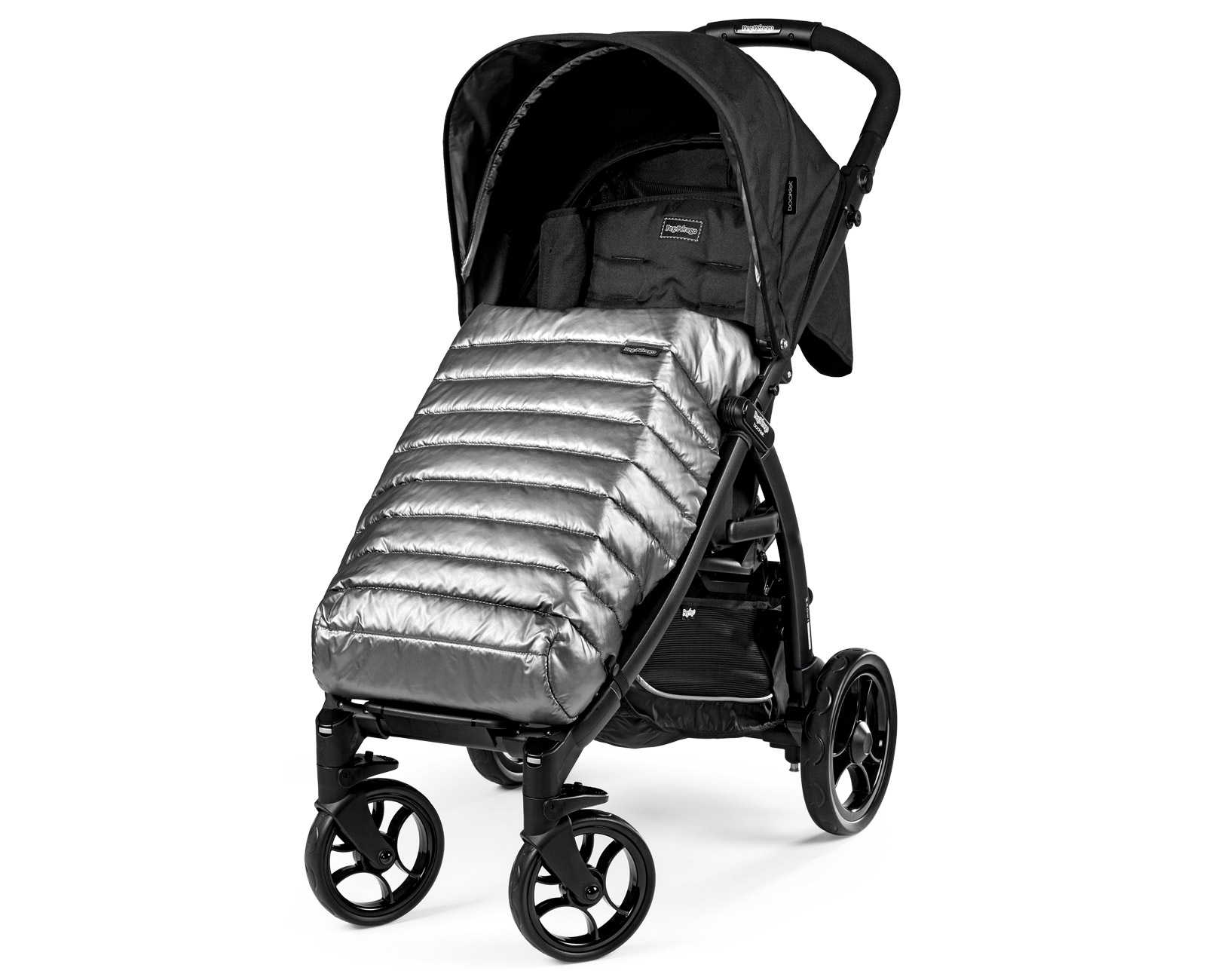 Peg Perego Beindecke für Booklet, Pliko Mini - silber-grau