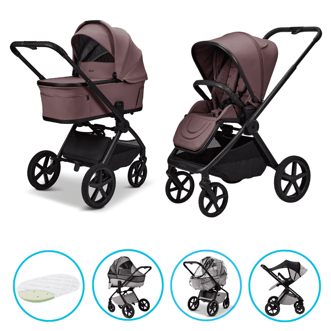 Moon GIO Fold Kombikinderwagen Tonka mit Lightweight-Rädern inkl. GRATIS Sonnensegel, Regenverdeck und Mückennetz
