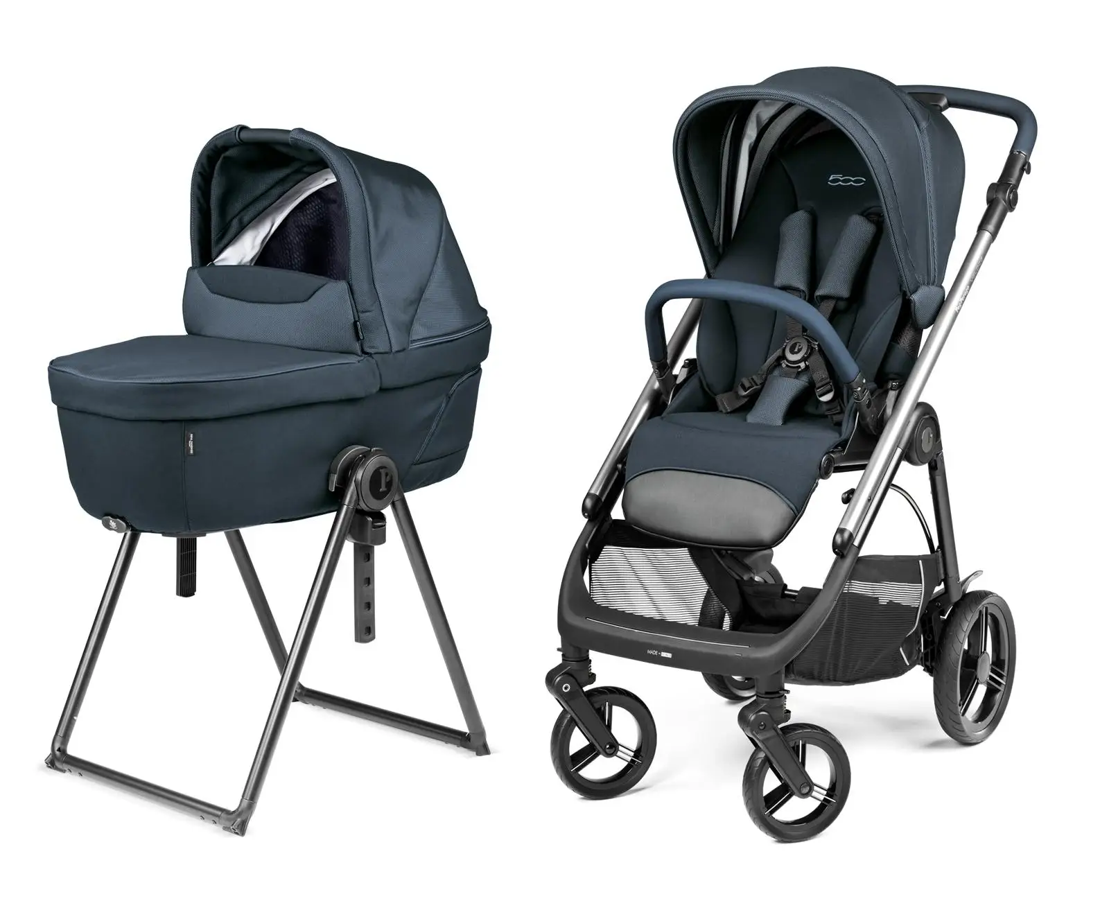 Peg Perego Veloce Kombikinderwagen 500 inkl. Culla Belvedere Babywanne Peg Perego Veloce Kombikinderwagen 500 inkl. Culla Belvedere Babywanne