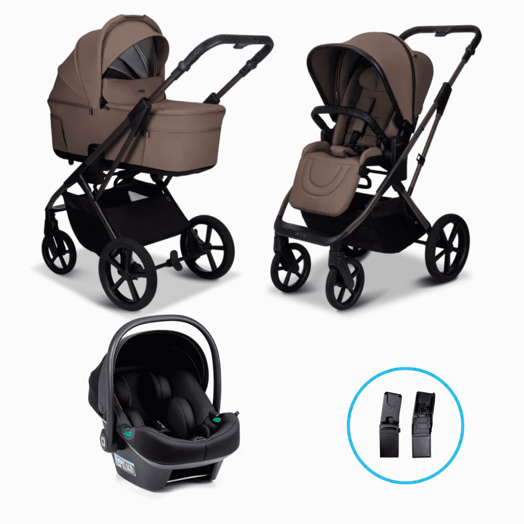 Moon CIAO Fold 3in1 Set Greige inkl. Babyschale LOLA