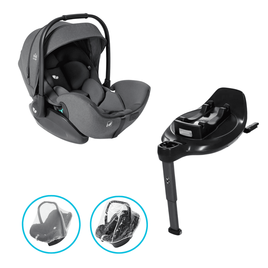 Joie Signature i-Level Pro Babyschale Ebony inkl. Base Encore und GRATIS Zubehör