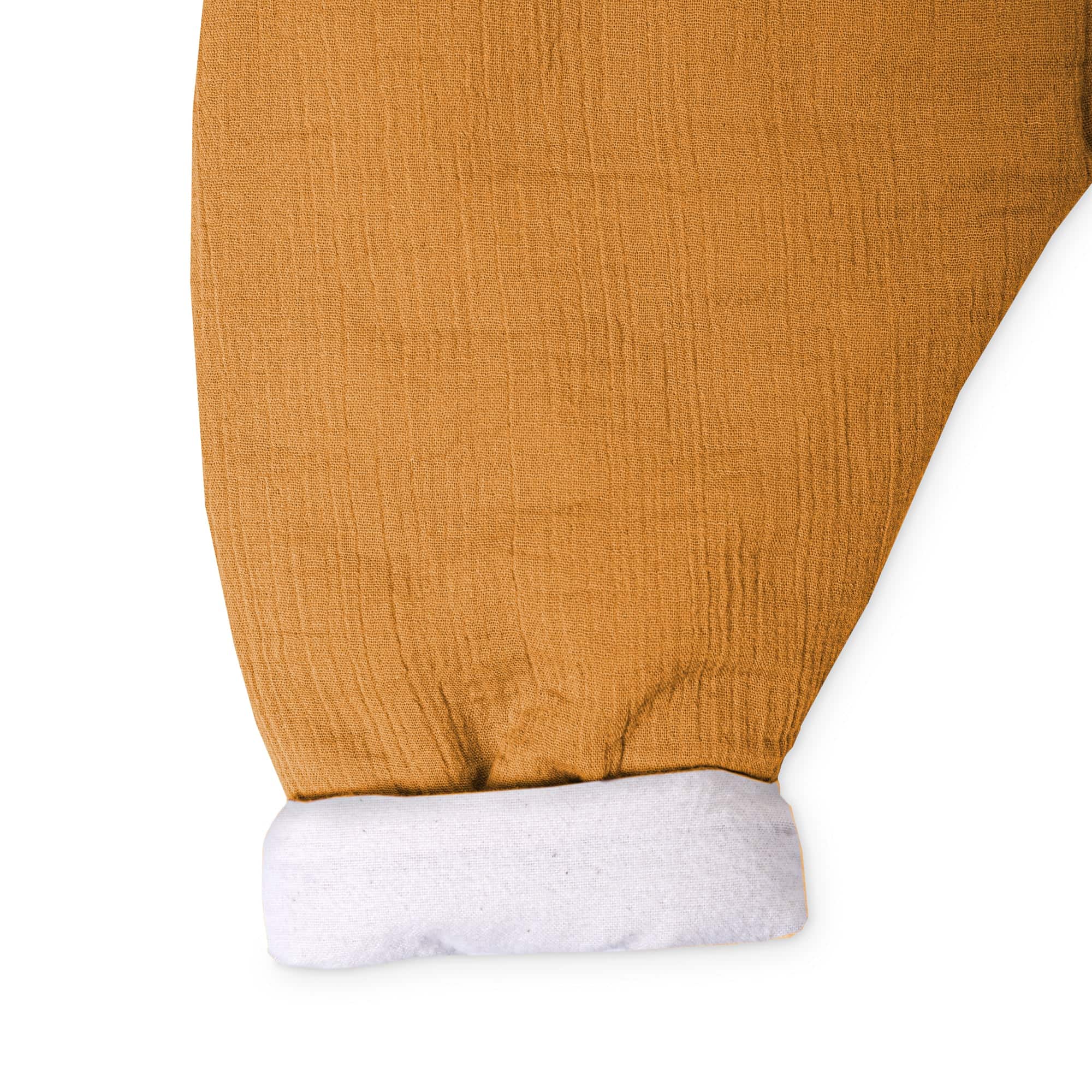 Zöllner Jumper gefütterter Musselin Zimt 80cm