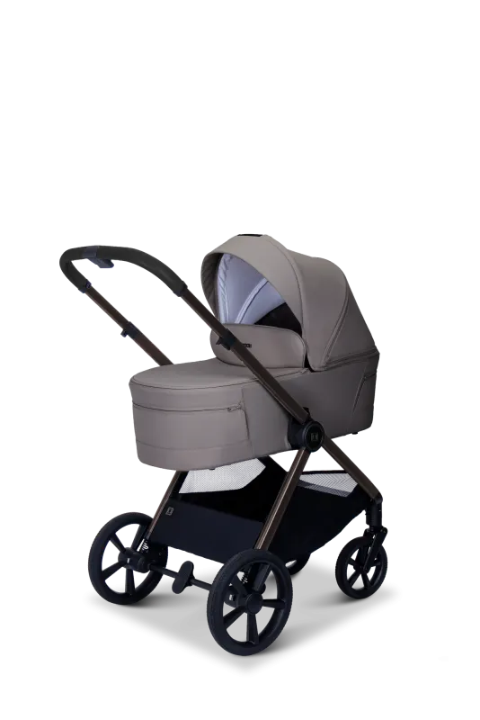 Moon STYLO 5in1 Kombikinderwagen-Set Graphite inkl. Wickeltasche, Regenverdeck und Adaptern