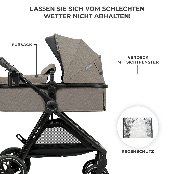 Kinderkraft Kombikinderwagen 3in1 ESME PRO Beige Kinderkraft Kombikinderwagen 3in1 ESME PRO Beige