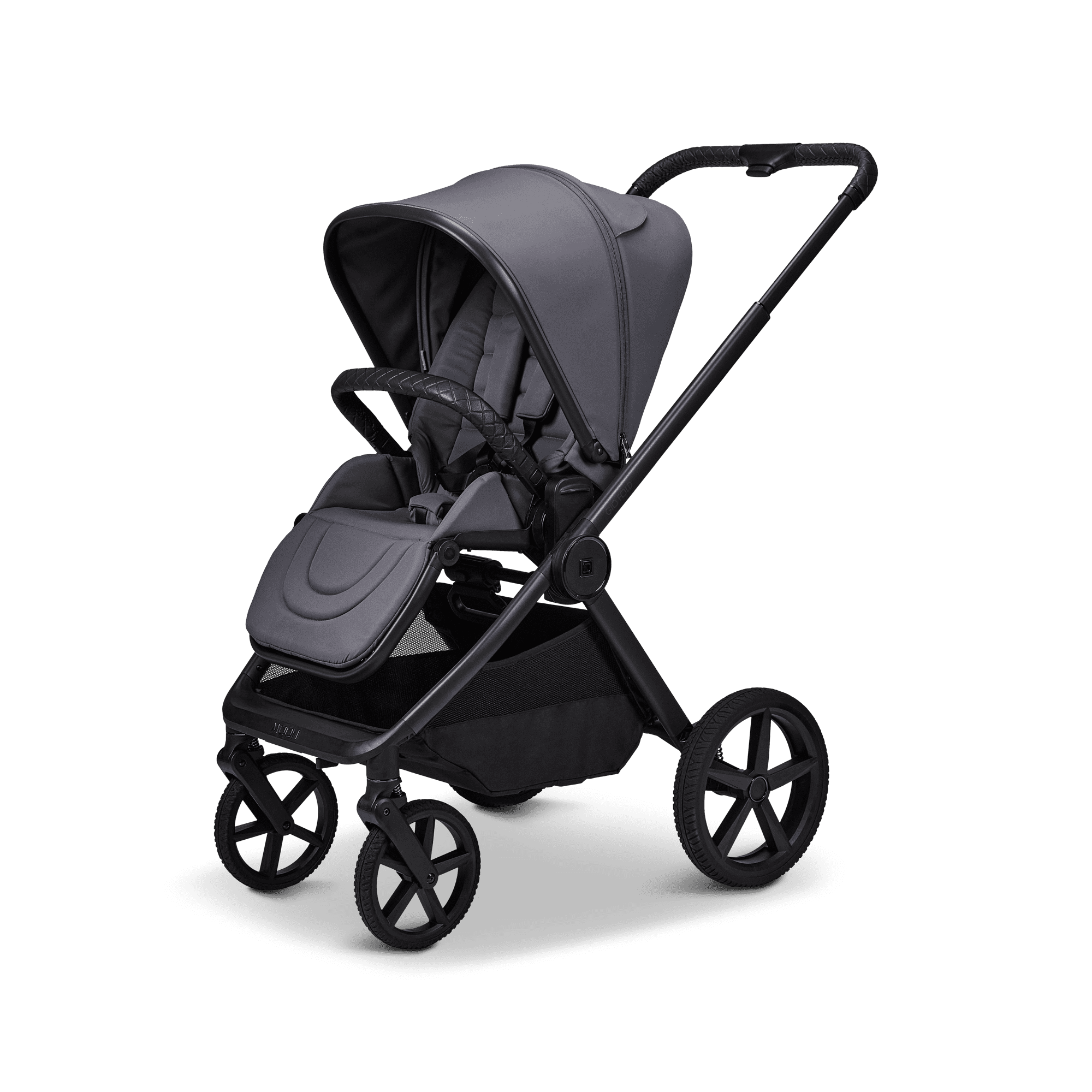 Moon GIO Fold 3in 1 Kombikinderwagen Graphite mit Babyschale Cosmo 2.0 und Lightweight-Rädern