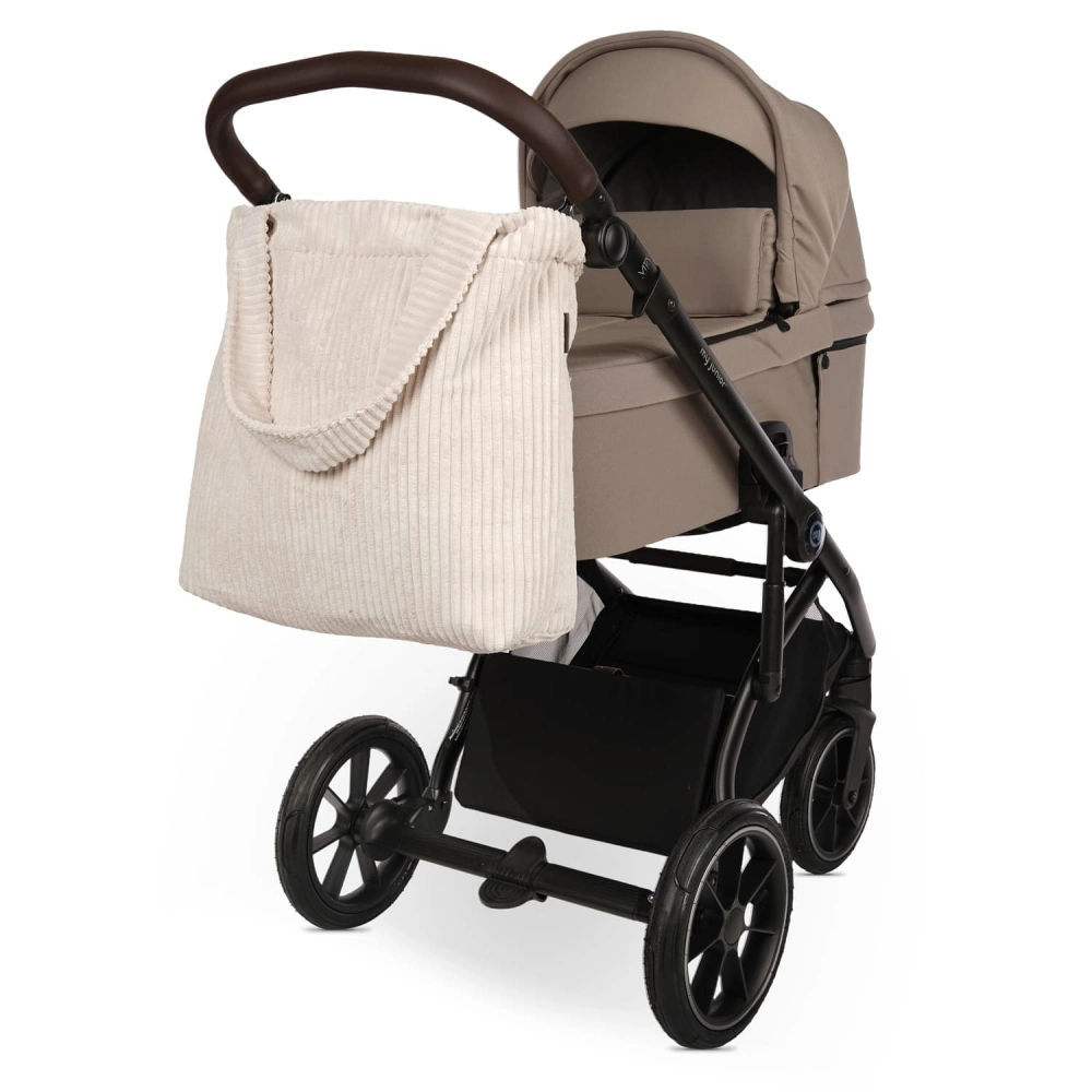 my junior x WUUN Mombag Wickeltasche Creme