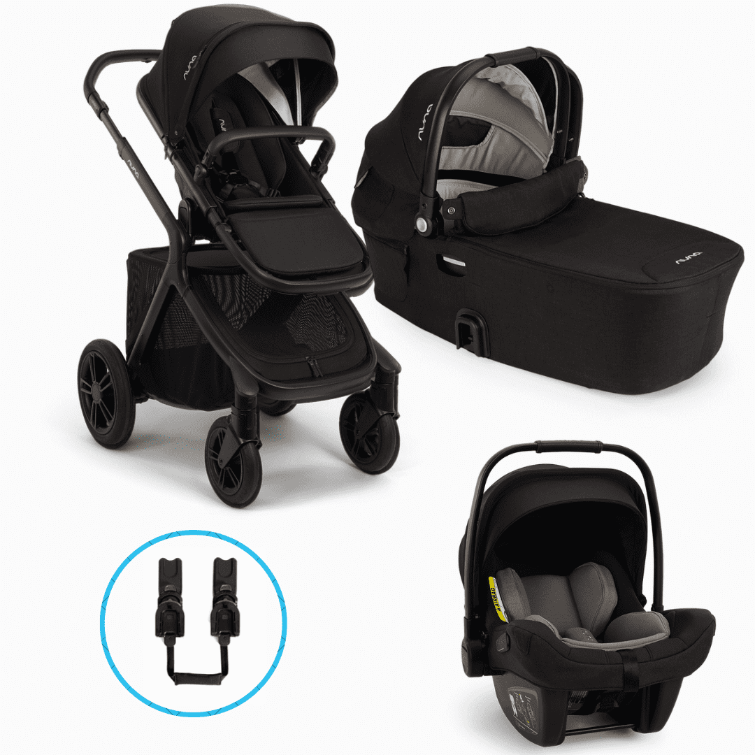 Nuna Demi Icon 4in1 Kinderwagen-Set Caviar inkl. Pipa next Caviar