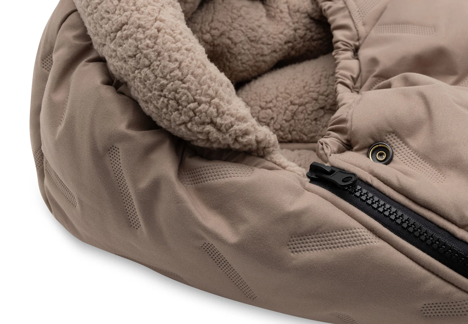 Jollein Fußsack gruppe 0+ 3/5 Punkte - Embossed Milky Coffee