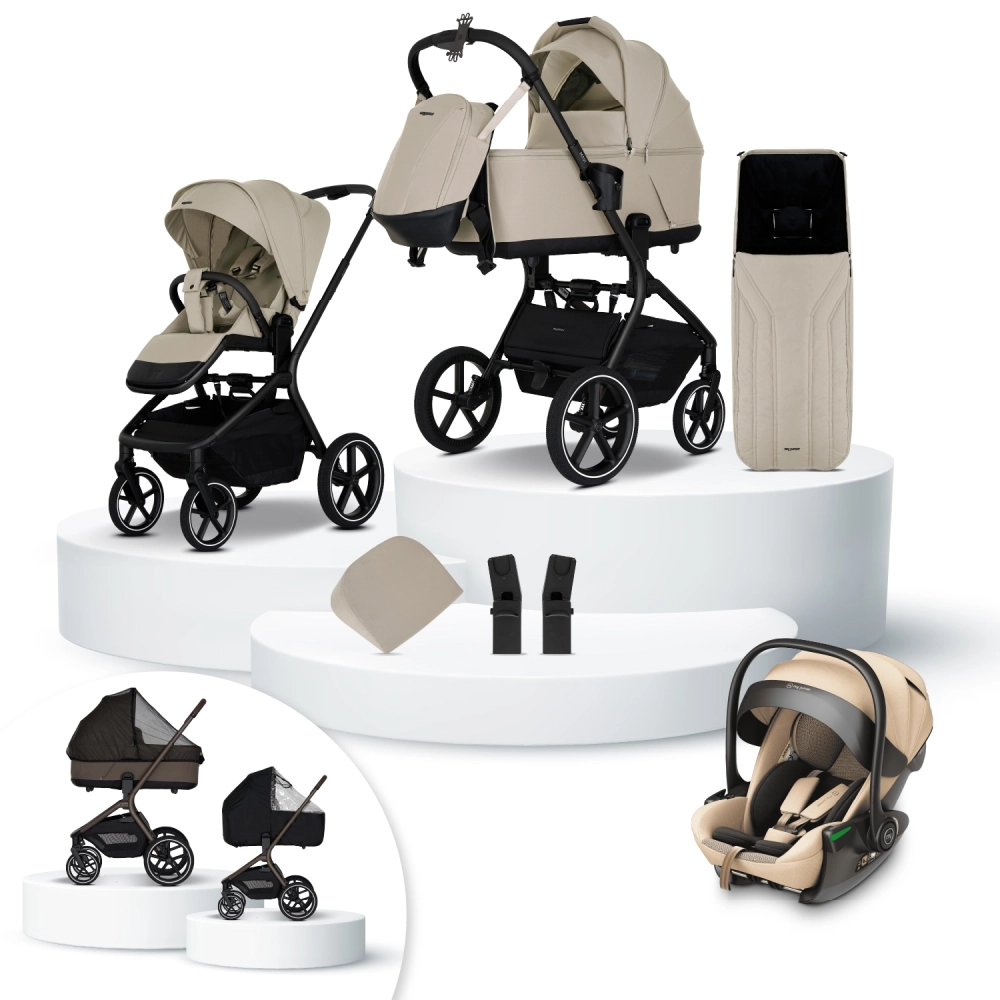 my junior MAVI Kinderwagen-Set 15-teilig Sandstone Beige
