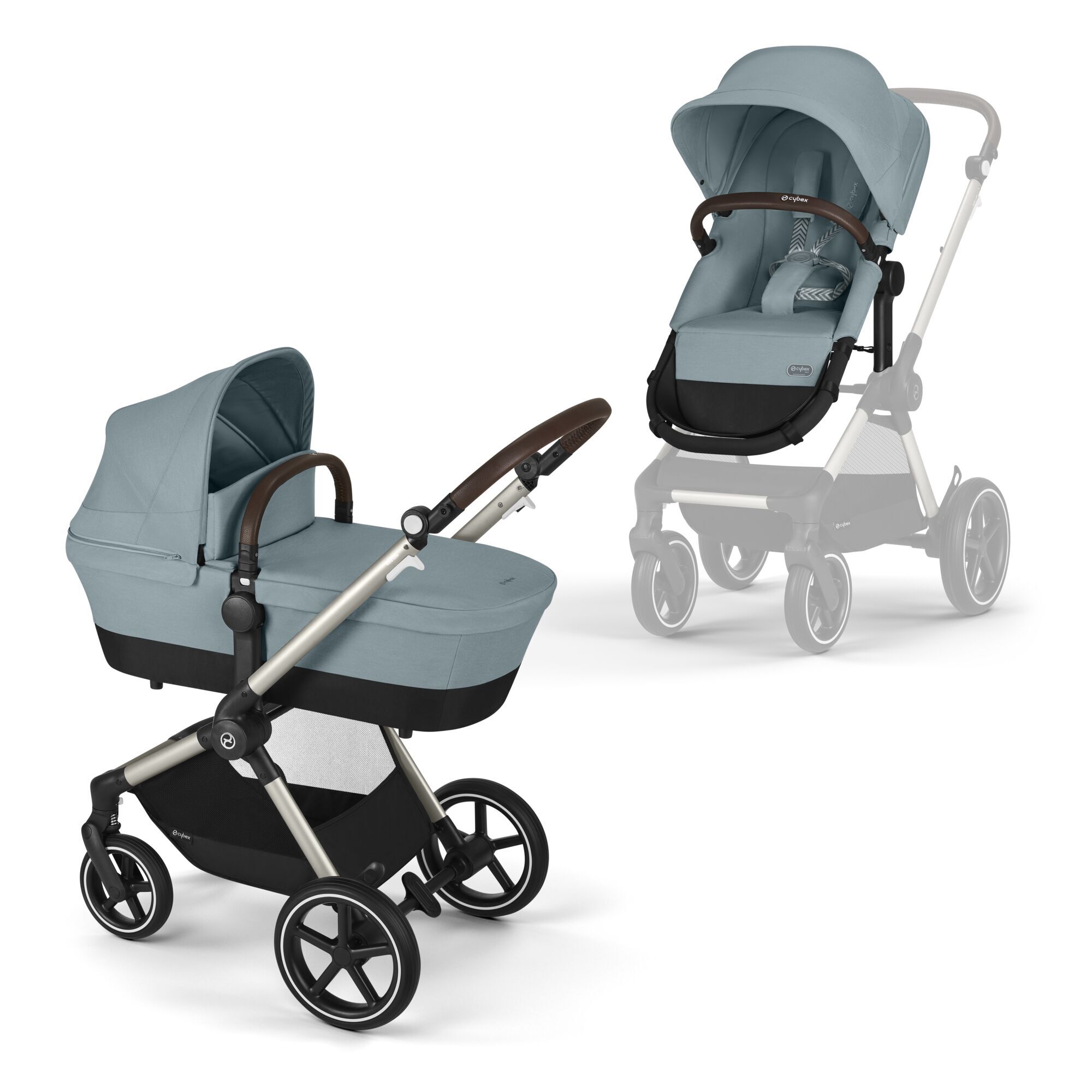 CYBEX Eos Lux - Taupe / Sky Blue CYBEX Eos Lux - Taupe / Sky Blue