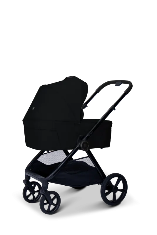 Moon STYLO 5in1 Kombikinderwagen-Set Onyx inkl. Wickeltasche, Regenverdeck und Adaptern