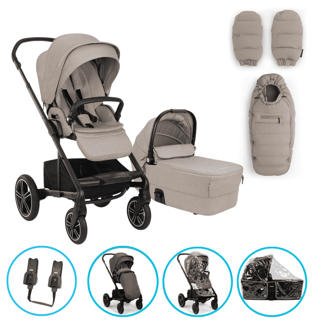 Nuna MIXX next 2in1 Kombikinderwagen Chateau inkl. Winterset Chateau & gratis Zubehör
