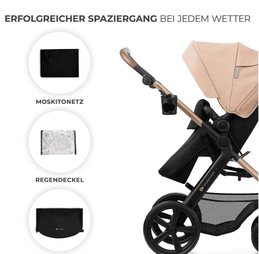 Kinderkraft 4in1 Kombikinderwagen MOOV 2 beige Kinderkraft 4in1 Kombikinderwagen MOOV 2 beige