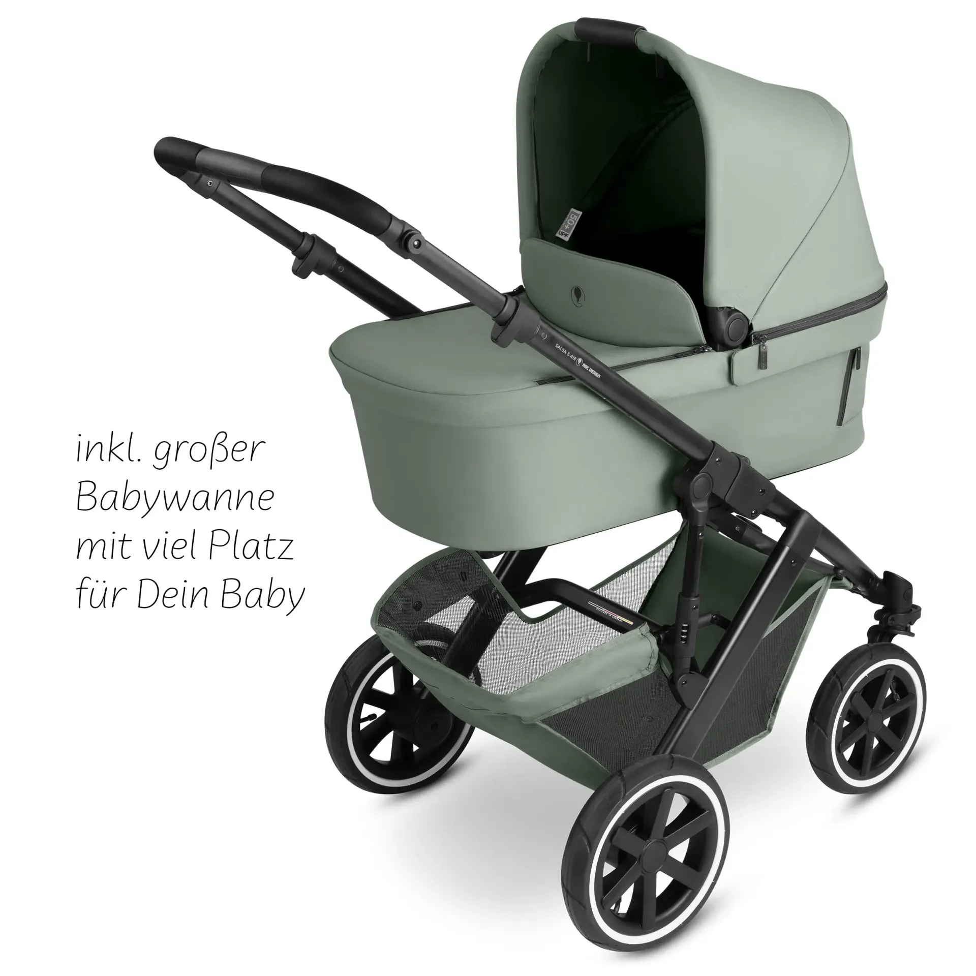 ABC Design Salsa 5 Air 3in1 Kinderwagen Set Pine inkl. Tulip und Adapter 