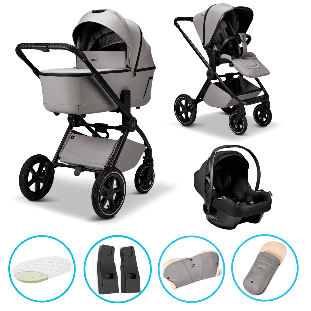 Moon GIO 2.0 Kombikinderwagen Ghost 3in1 Set inkl. Cosmo 2.0, Fußsack und Handmuff Moon GIO 2.0 Kombikinderwagen Ghost 3in1 Set inkl. Cosmo 2.0, Fußsack und Handmuff