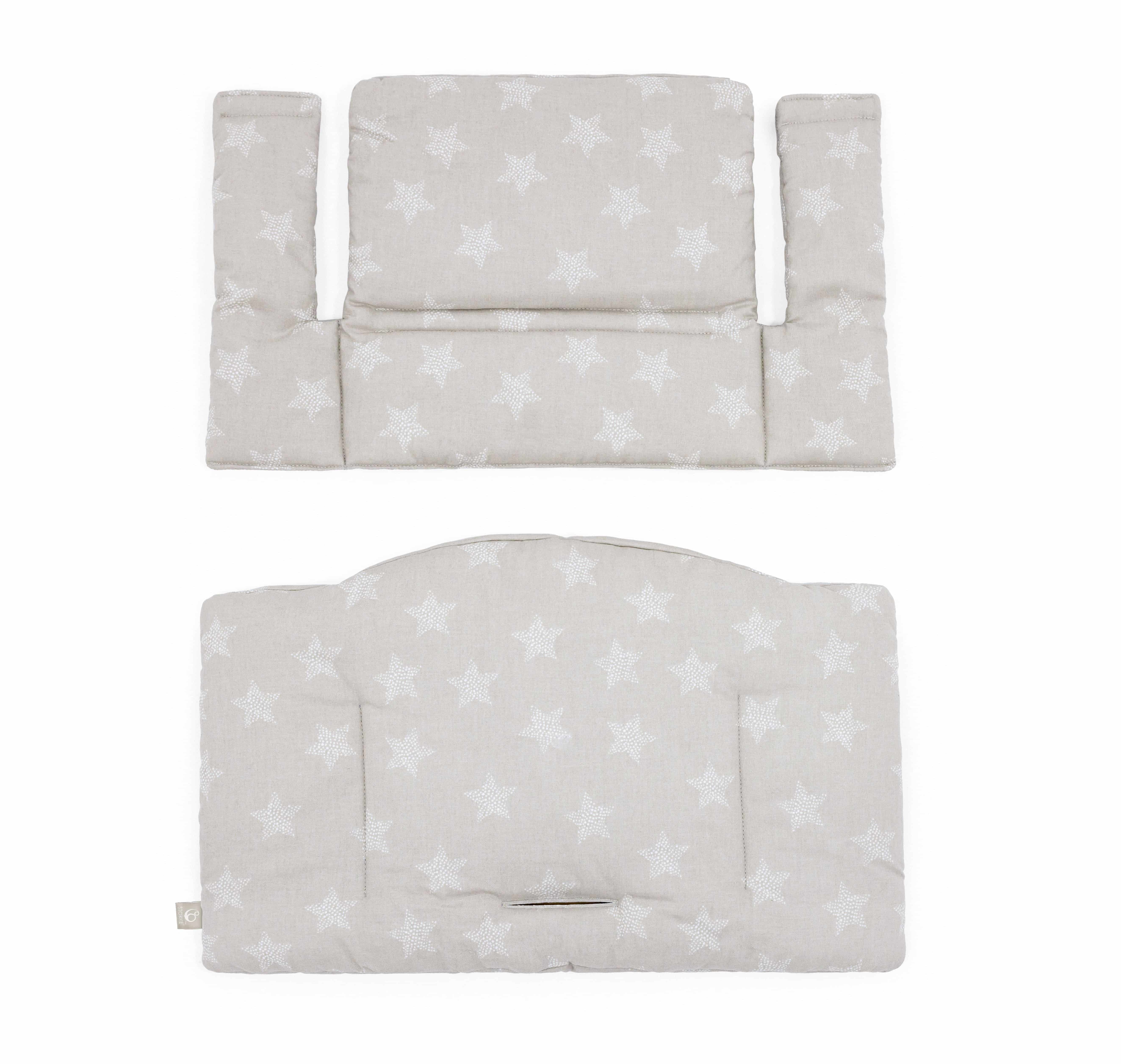 Stokke Tripp Trapp Hochstuhl + Baby-Set und Sitzkissen White/Star Silver Stokke Tripp Trapp Hochstuhl + Baby-Set und Sitzkissen White/Star Silver