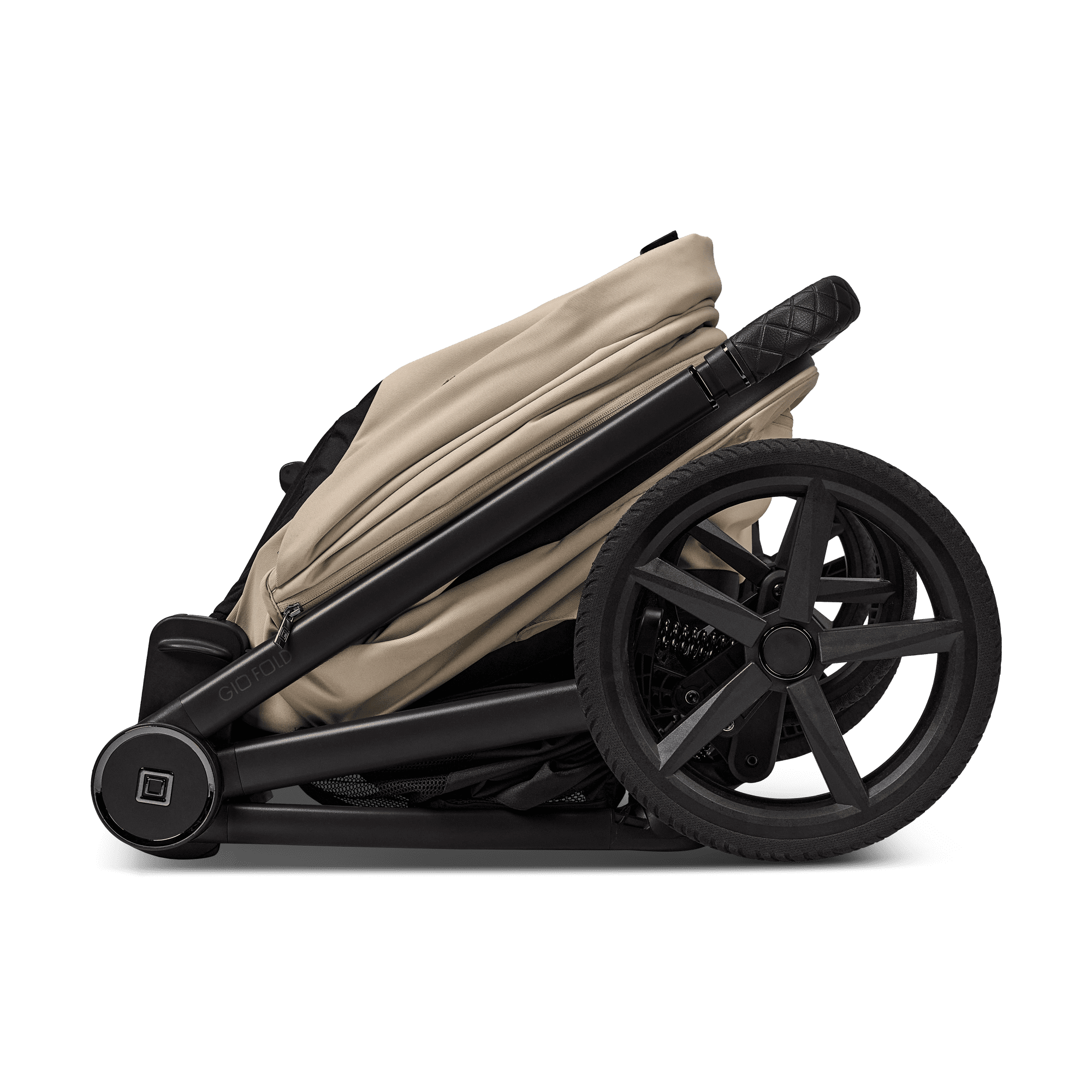 Moon GIO Fold Kombikinderwagen Sand mit Luftreifen inkl. GRATIS Sonnensegel, Regenverdeck und Mückennetz