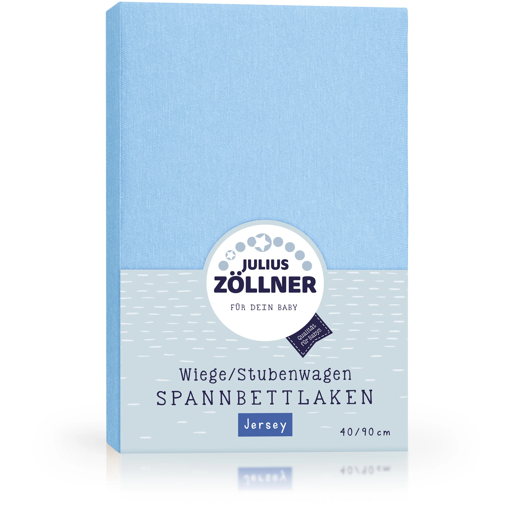 Zöllner Jersey Spannbetttuch Wiege/Stubenwagen 90/40 - hellblau Zöllner Jersey Spannbetttuch Wiege/Stubenwagen 90/40 - hellblau