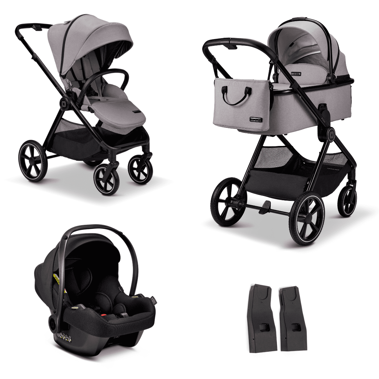 Moon AURA Kombikinderwagen 3in1 Set inkl. Babyschale