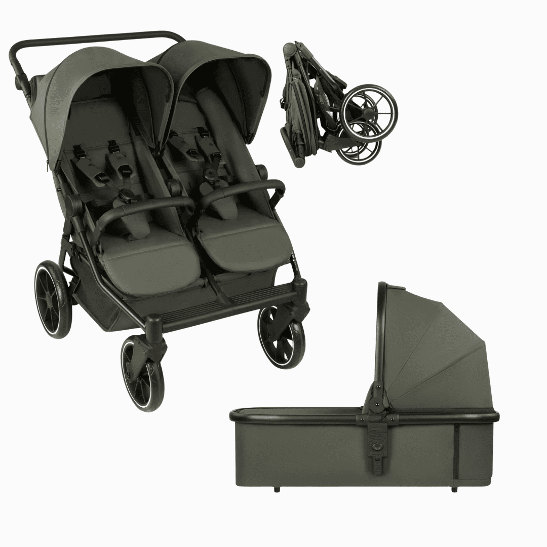 ABC Design Geschwisterwagen Bayamo + 1 Bayamo Babywanne Pea