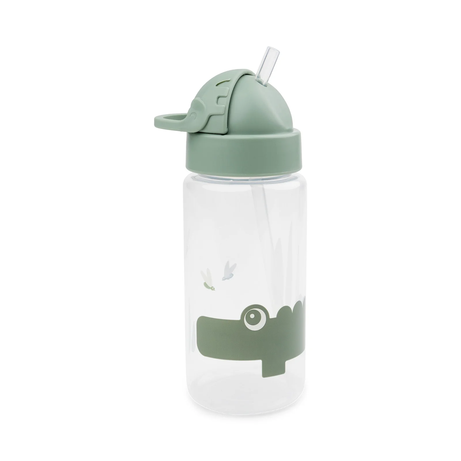 Done by Deer - Trinkflasche mit Strohhalm Croco Green Done by Deer - Trinkflasche mit Strohhalm Croco Green