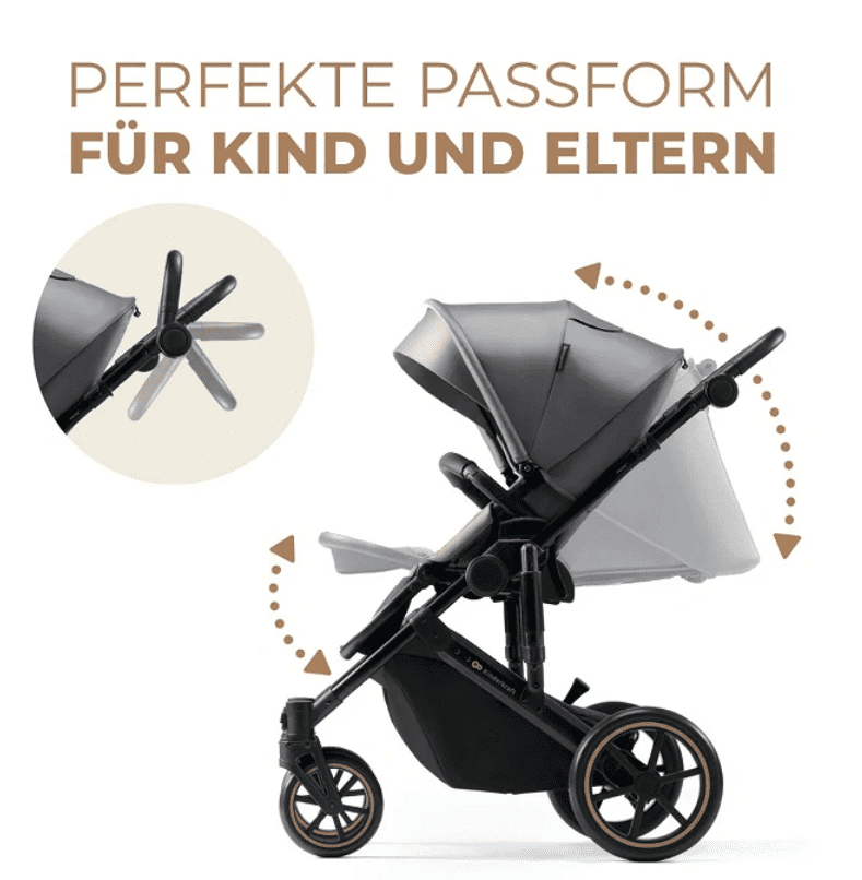 Kinderkraft Kinderwagen 3in1 PRIME 2 PRO Grau Kinderkraft Kinderwagen 3in1 PRIME 2 PRO Grau