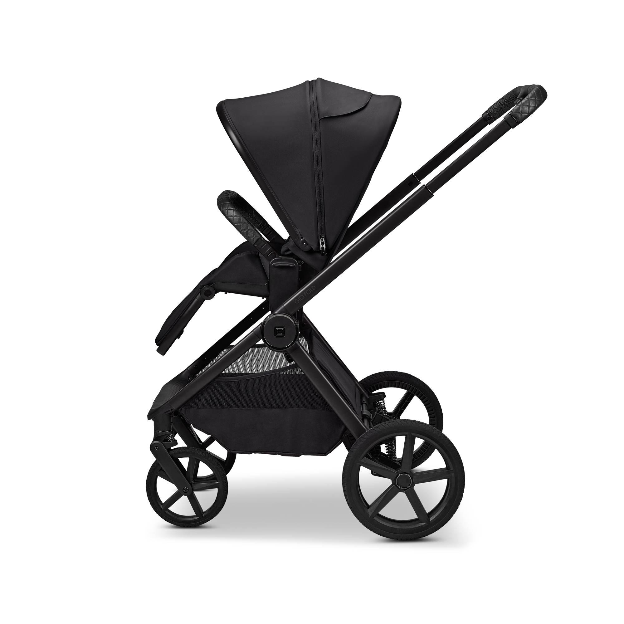 Moon GIO Fold Kombikinderwagen Onyx mit Lightweight-Rädern