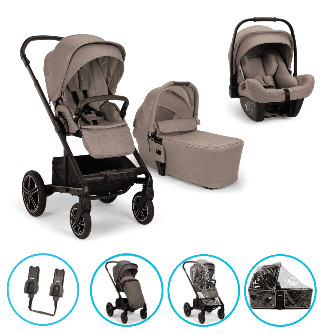 Nuna MIXX next 3in1 Kinderwagen Set Cedar inkl. Arra flex Cedar & gratis Zubehör