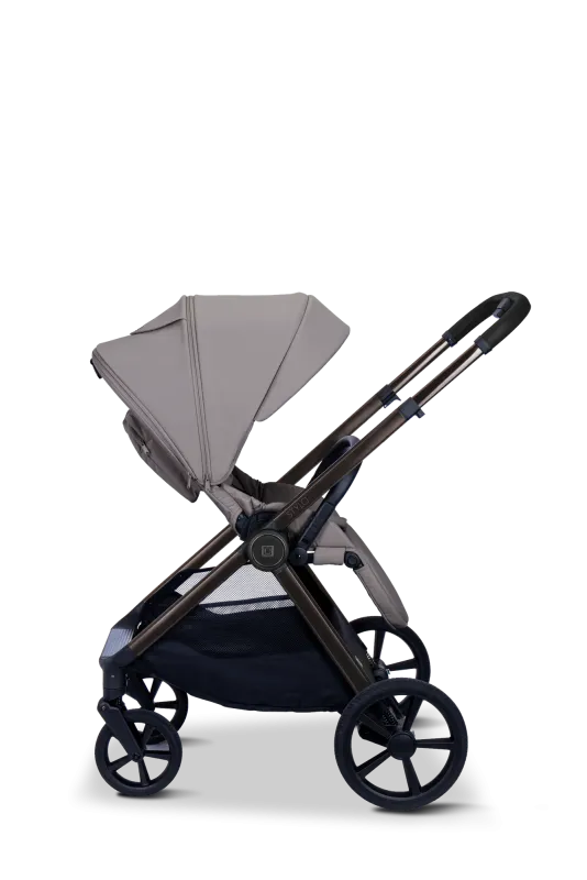 Moon STYLO 5in1 Kombikinderwagen-Set Graphite inkl. Wickeltasche, Regenverdeck und Adaptern